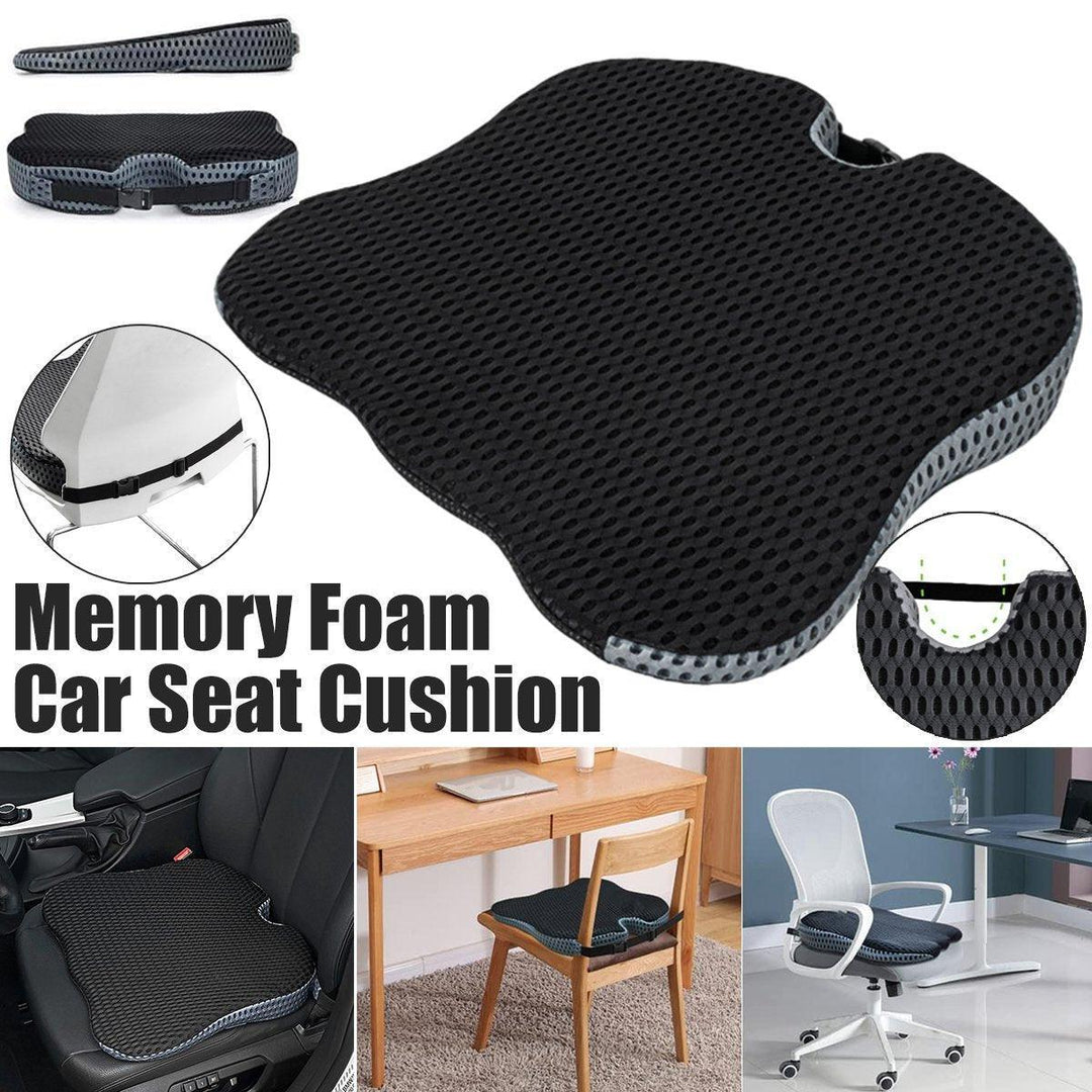 Universal Memory Foam Seat Cushion for Car Office and Home Chair Use