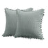 2PCS Corduroy Pillow Cover Luxury Decorative Cushion Case for Sofa Living Room - Grey