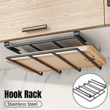 Double Stainless Steel Kitchen Organizer Shelf Rack Cabinet Storage Space Saver