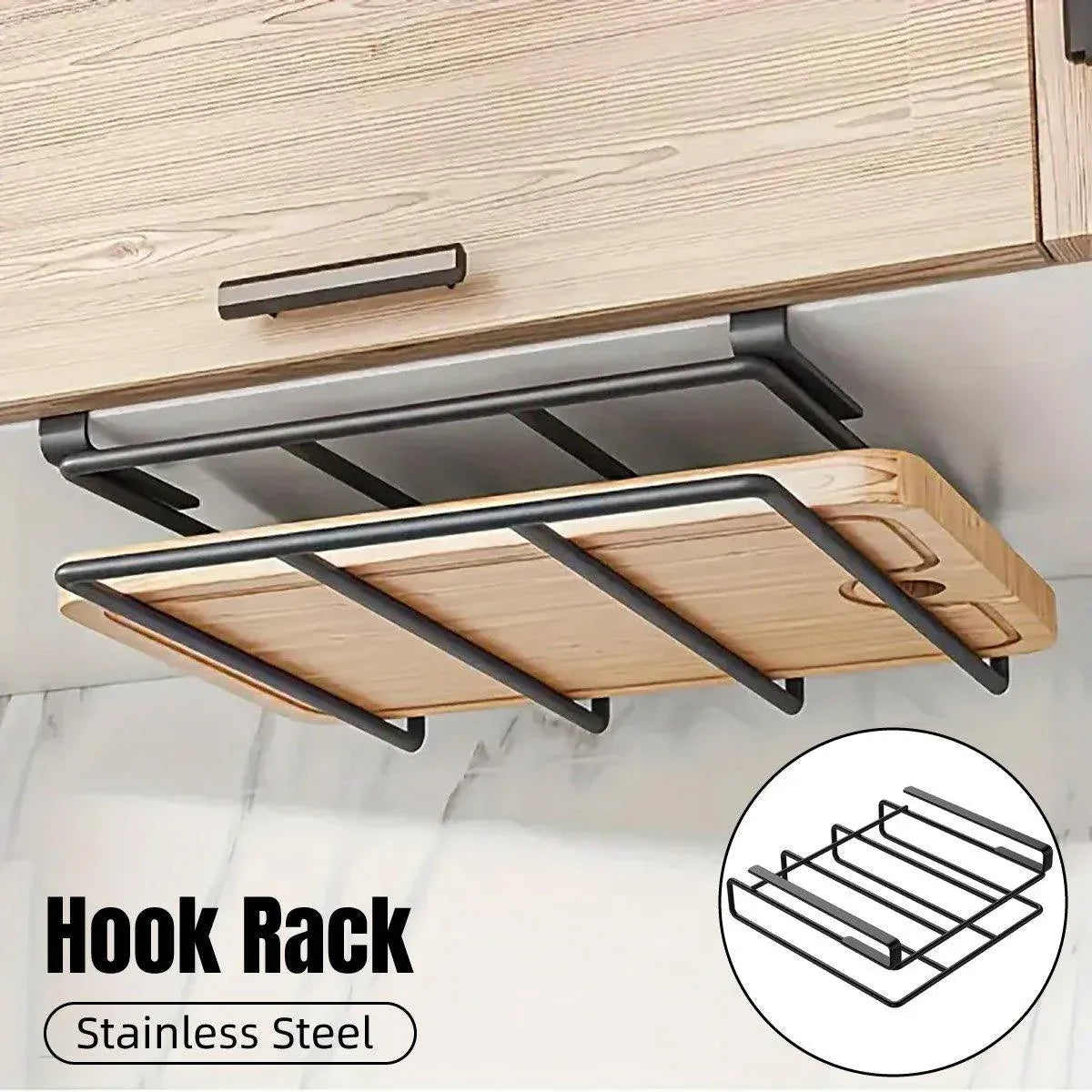 Double Stainless Steel Kitchen Organizer Shelf Rack Cabinet Storage Space Saver