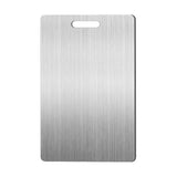 Double-Sided Stainless Steel Cutting Board Household Kitchen Chopping Board - 34x23cm