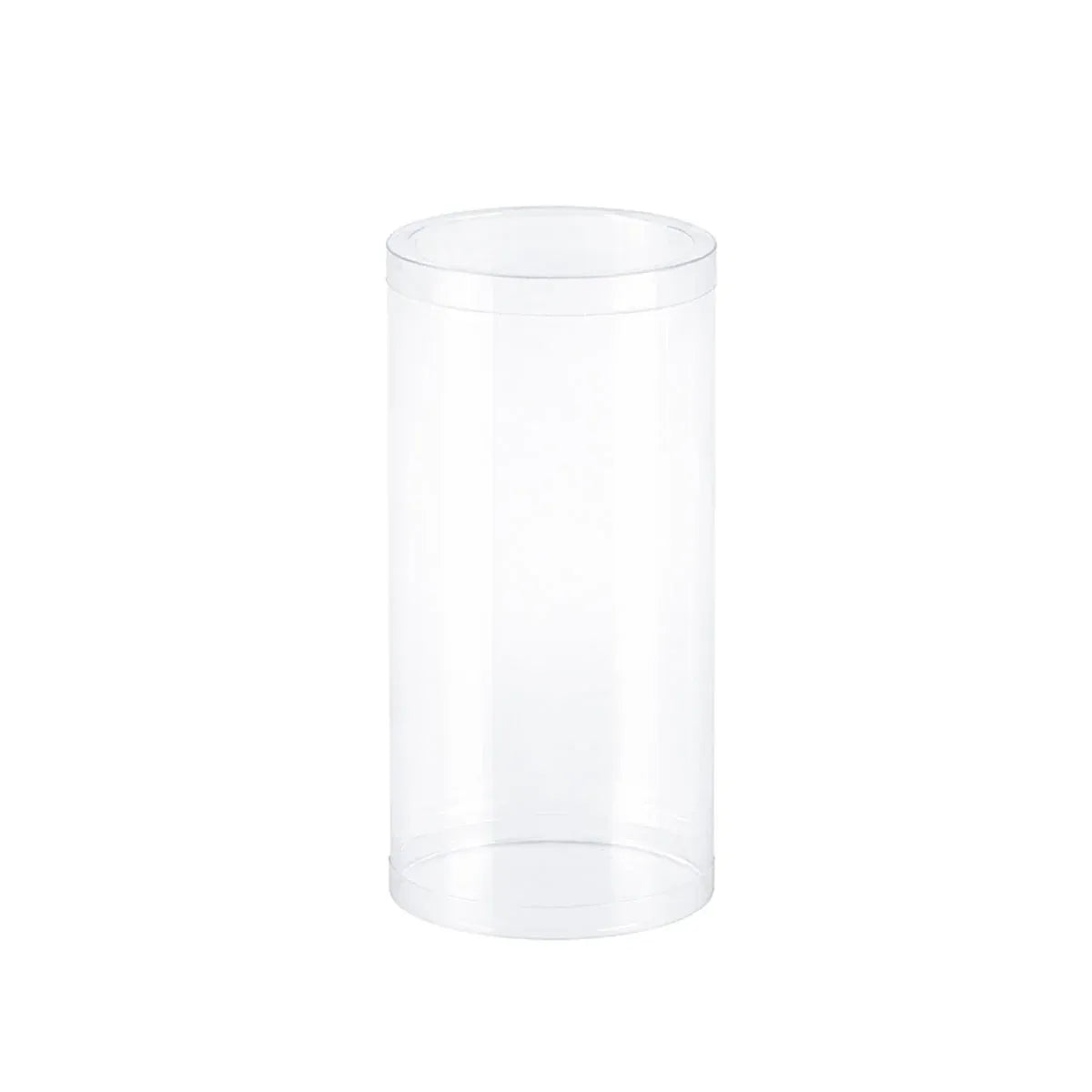 50pcs Clear Cylinder Organizer Storage Tube Container Case Pack Set Kit Easy Use - 5x5x10cm