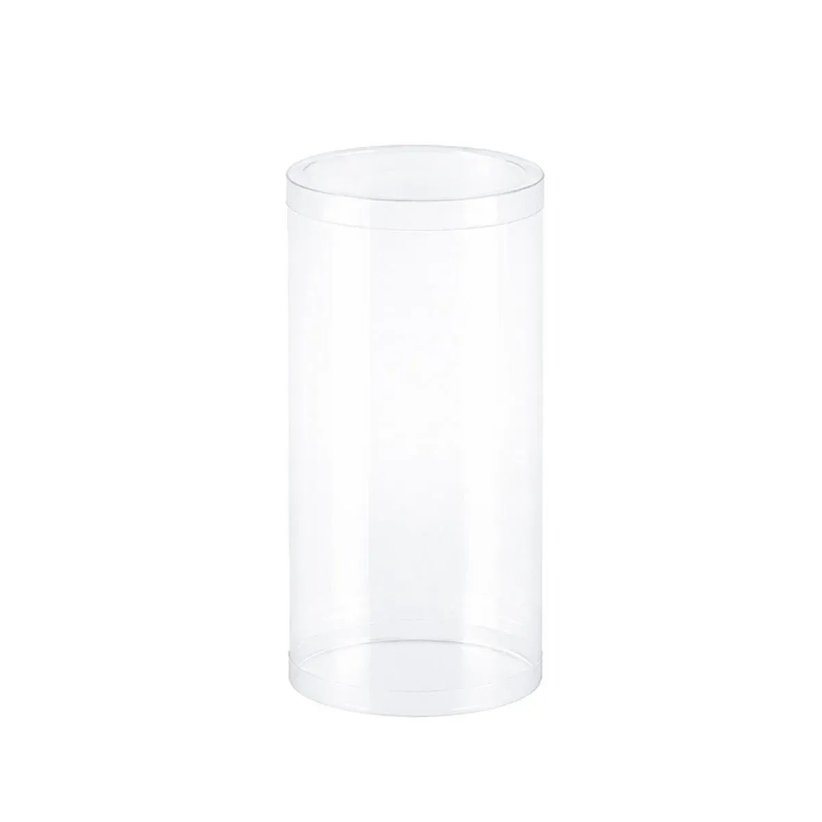 50pcs Clear Cylinder Organizer Storage Tube Container Case Pack Set Kit Easy Use - 6x6x12cm