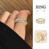 Zircon Ring Super Flash Fashion Jewellery Women Elegant Crystal Adjustable