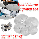 5 PCS Stand Drum Cymbal Mute Silencer Universal Fit for Most Standard Cymbals