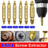 6Pcs Screw Extractor Set Broken Bolt Remover Damaged Stripped Drill Bits