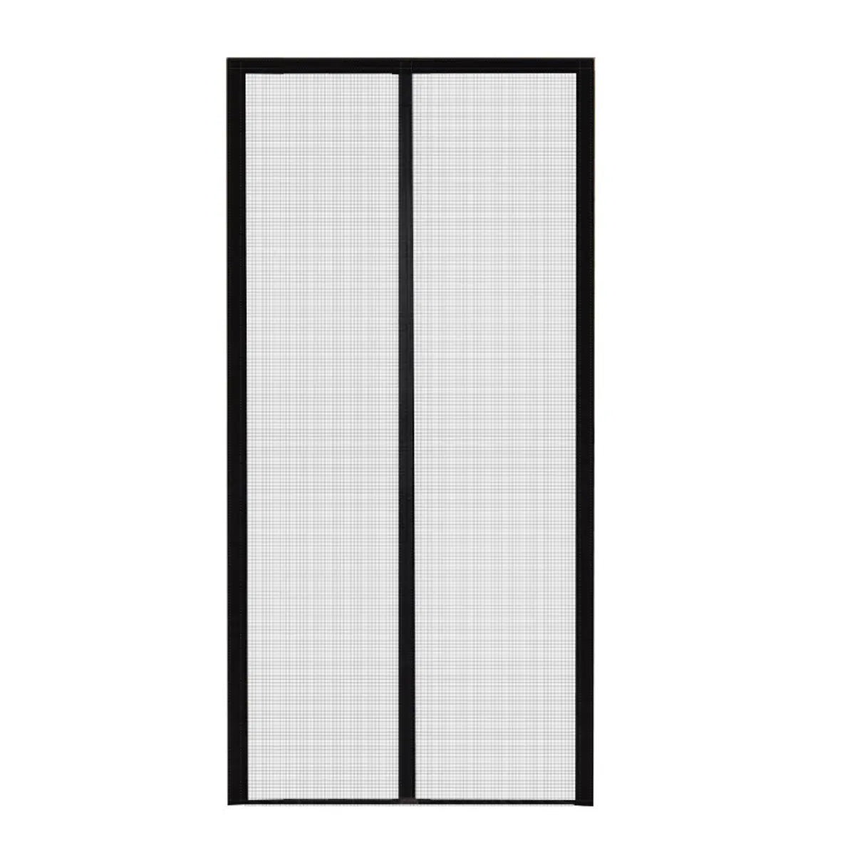 Self-Sealing Door Curtain Insect Proof Durable Mesh Screen for Home Kitchen Use - Black
