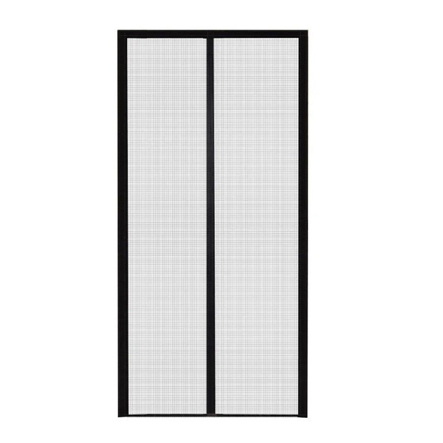 Self-Sealing Door Curtain Insect Proof Durable Mesh Screen for Home Kitchen Use - Black
