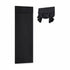 Home Blackout Door Curtain Thermal Insulated Durable for Bedroom Living Room - Black
