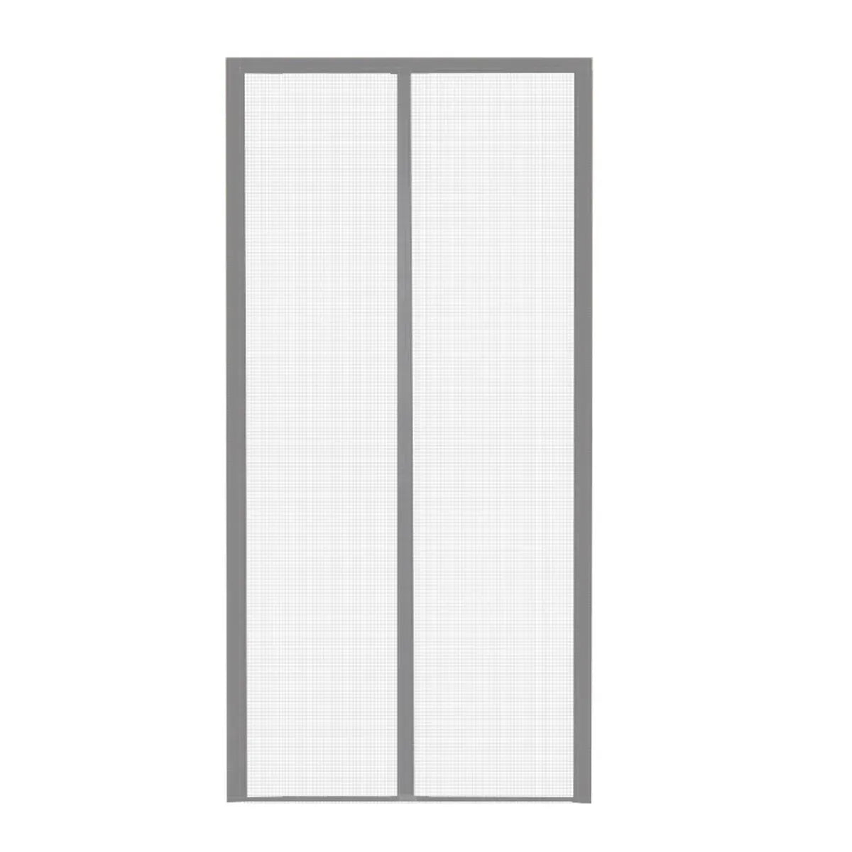 Self-Sealing Door Curtain Insect Proof Durable Mesh Screen for Home Kitchen Use - Grey