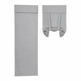 Home Blackout Door Curtain Thermal Insulated Durable for Bedroom Living Room - Silver