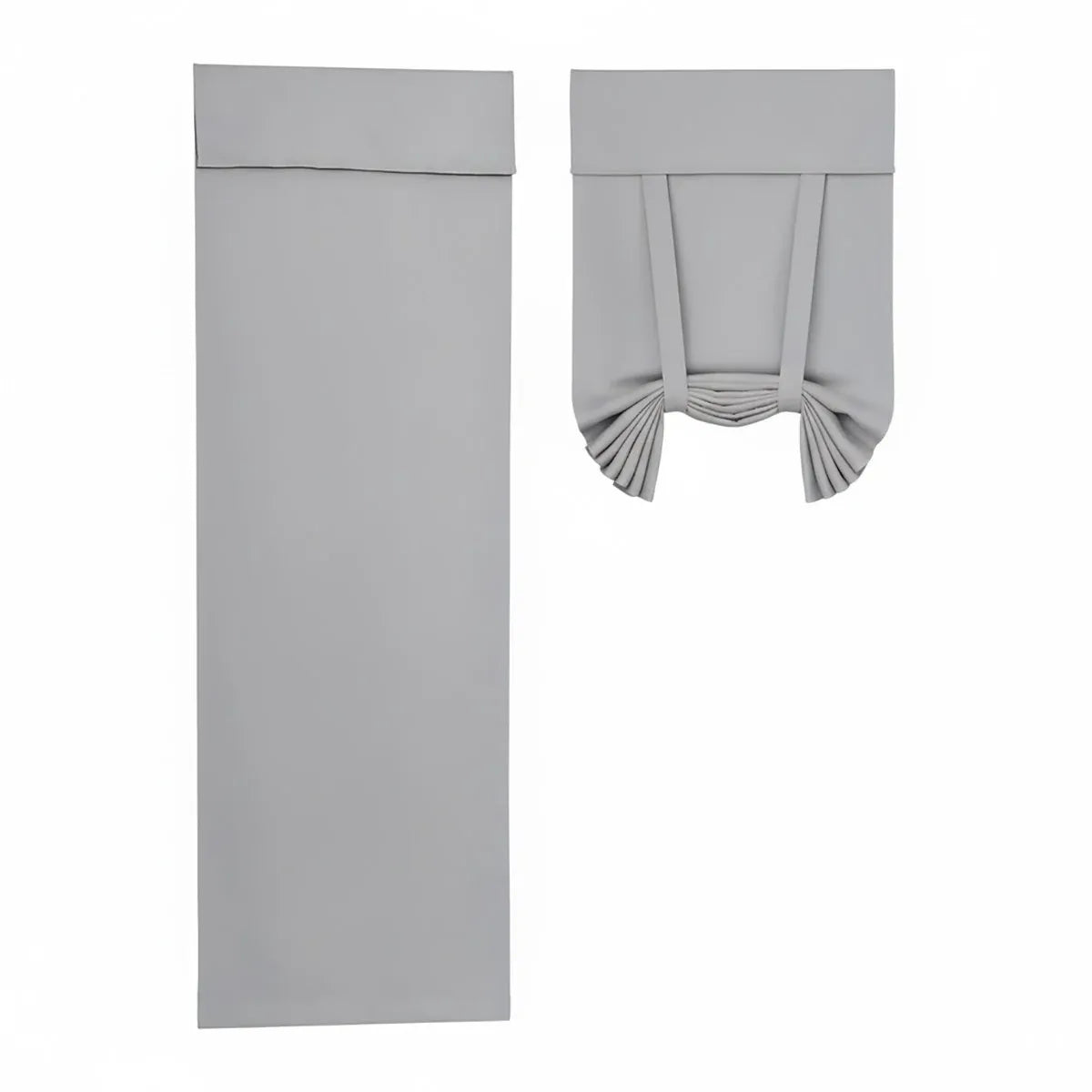 Home Blackout Door Curtain Thermal Insulated Durable for Bedroom Living Room - Silver
