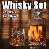 Whisky Wine Bottles Glass Wine Sets Glass Storage Container for Home Bar