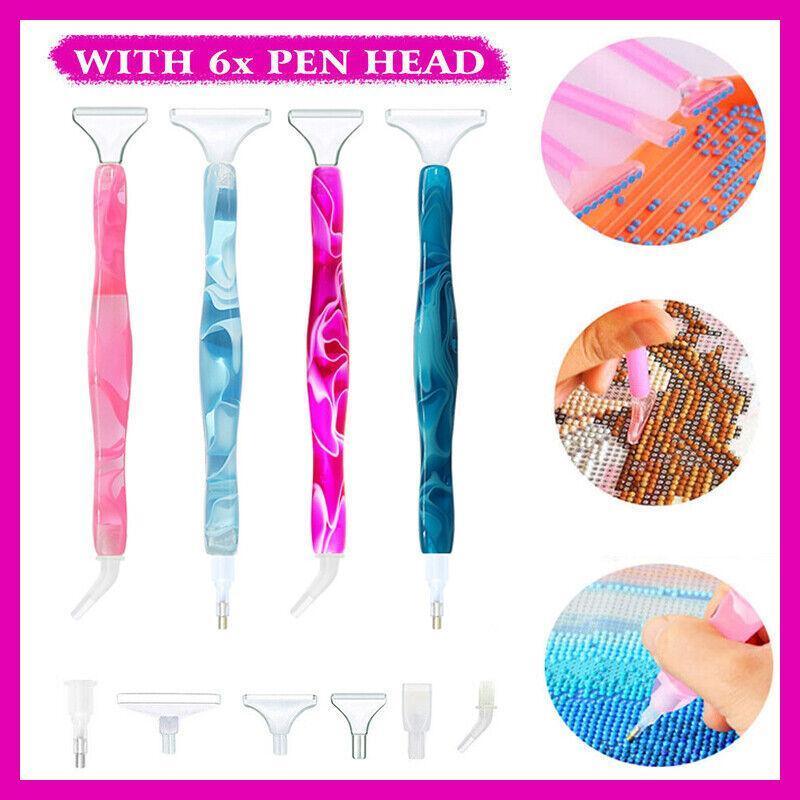 5D Resin Diamond Painting Pen Resin Point Drill Pens Cross Stitch Diy Craft Art - Pink