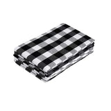 6PCS Checkered Kitchen Towels Dishwashing Cloths Cleaning Cloth Set for Home Use - Black