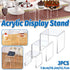 3PCS Clear Square Acrylic Display Stands for Jewelry Rings Watches Dessert Use