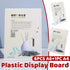 7PCS L-Shaped Table Plastic Display Board White Durable for Restaurant Hotel Use