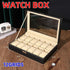 12Grids Leather Watch Jewelry Display Storage Holder Case Box