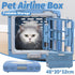 Foldable Pet Carrier Portable Dog Cat Travel Bag Cage House Kennel Case Blue