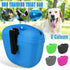 Pet Silicone Training Treat Bag Pouch With Clip Waist Pack Feed Dog - Black
