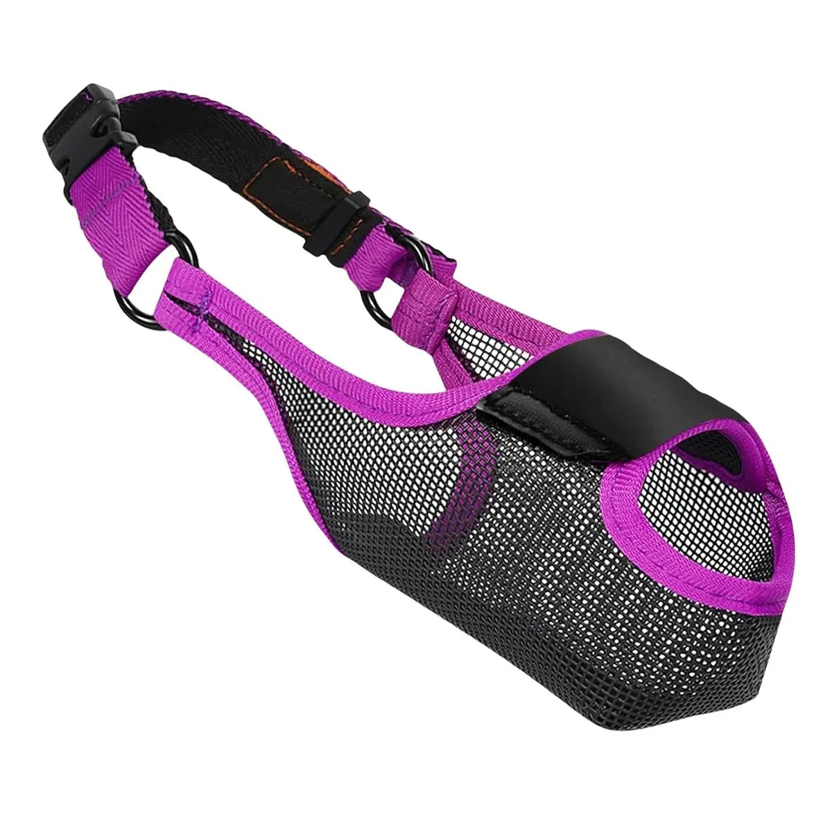 Pet Dog Breathable Lightweight Muzzle Face Mask Prevent Dogs Biting People Use - M
