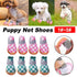4pcs Breathable Mesh Dog Shoes Small Pets Puppy Paw Protection Summer Boots - Pink-5