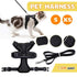 Adjustable Pet Harness and Leash Set for Cat Dog Escape Proof Reflective Vest - XS