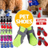 4Pcs XL Size Anti Slip Waterproof Protective Dog Shoes Rain Boots Pet Socks Booties - Black