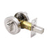 Door Double Sided Simple Lock High Strength Durable Brass Lock Core with Keys - Silver