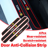 4PCS Car Threshold Bar Sticker Pedal Strip Anti Collision Door Sill Protector