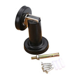 Door Stop Anti Collision Wall Door Retainer Suction Device for Home Office Use - Black