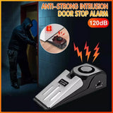 Home Security Wedge Door Stop Alert Detection Device Intruder Alarm Wireless