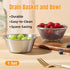 Mini Stainless Steel Sieve Drainage Basket Fruit Filter Basin for Kitchen Use