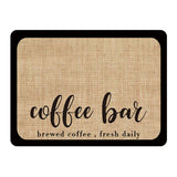 Super Draining Dish Drying Mat Quick Dry Coffee Kitchen Bathroom Tableware Pad - Coffee