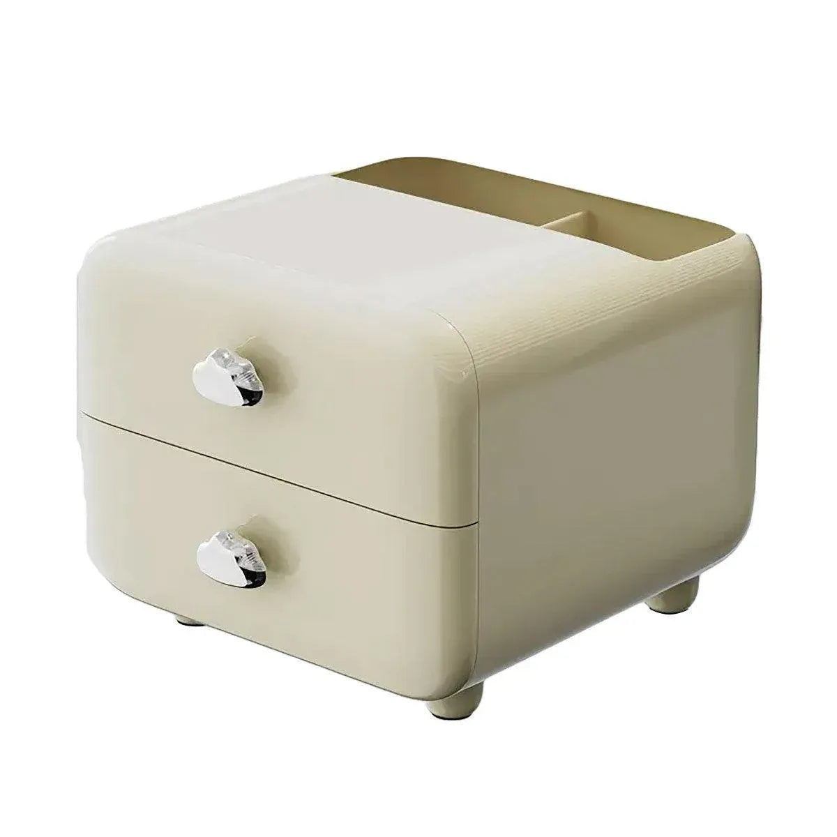 Multifunctional Desktop Organizer Storage Drawer Box for Office and Study Desks - Beige