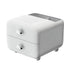 Multifunctional Desktop Organizer Storage Drawer Box for Office and Study Desks - White