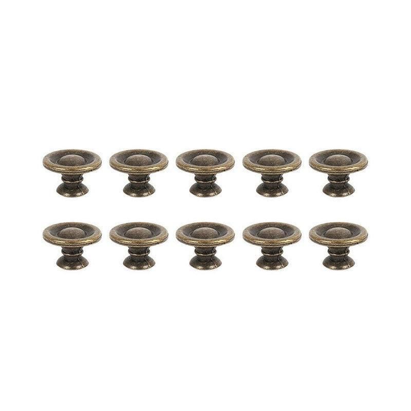 10/20/40Pcs Antique Brass Drawer Knobs Vintage Cabinet Handles Cupboard Pulls - 10PCS