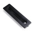 Matte Black Flush Pull Handle for Sliding Door Cabinet Drawer Kitchen Furniture - 128MM