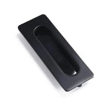 Matte Black Flush Pull Handle for Sliding Door Cabinet Drawer Kitchen Furniture - 96MM