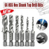 6X Hss Hex Shank Tap Drill Bits Metric Thread Screw Tapping Compound Set Tool