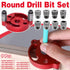 9pcs Center Hole Drill Guide Set Vertical Positioner DIY Round Woodworking Tool