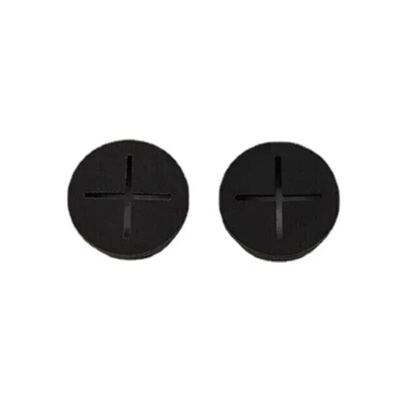 10 PCS 20mm Desk Cord Grommet, Flexible Silicone Cable Hole Cover Round Gasket - Black