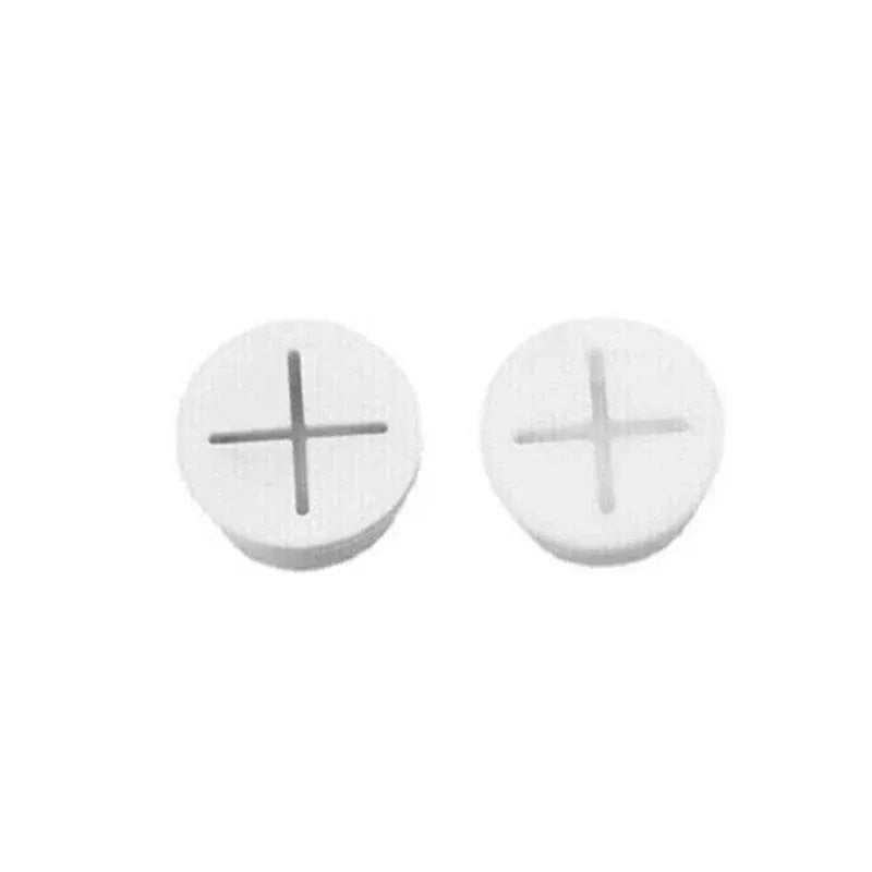 10 PCS 20mm Desk Cord Grommet, Flexible Silicone Cable Hole Cover Round Gasket - White