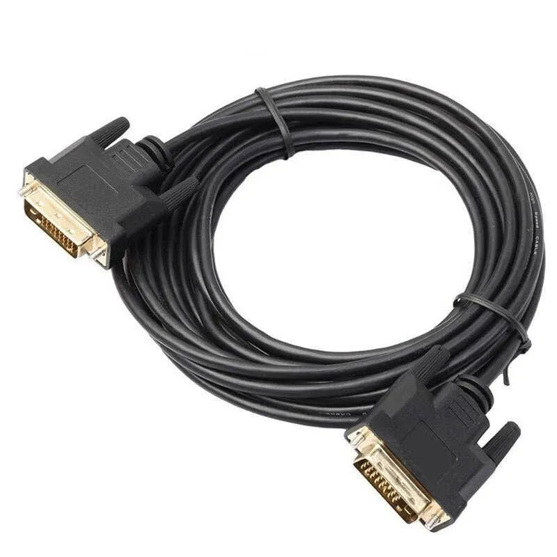 DVI Black Cable Male DVI-D for LCD Monitor Computer PC Projector DVD Cord Lead - 3M