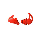 Comfortable Rhino Horn Style Silicone Ear Plugs for Sleeping - Red