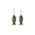 Retro Ethnic Style Earrings Fashion Jewelry for Women Bohemian Accessories - Reddish blue Fish