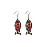 Retro Ethnic Style Earrings Fashion Jewelry for Women Bohemian Accessories - Red snakehead