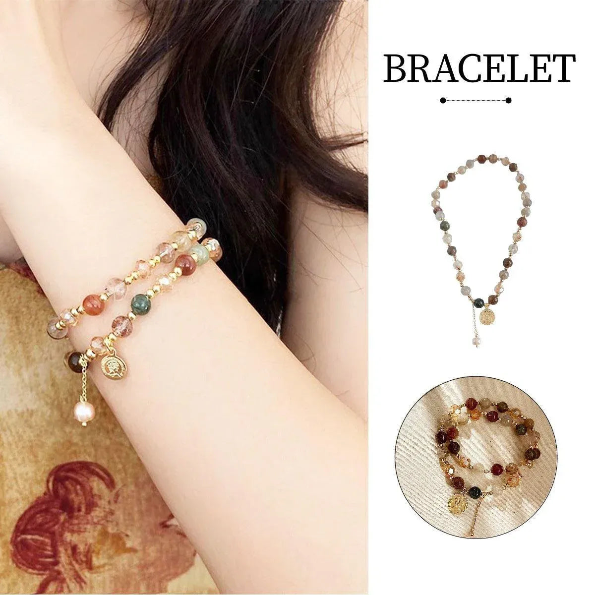Chinese Light Luxury Style Elegant Women Fashion Bracelet Jewelry Gift