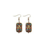 Retro Ethnic Style Earrings Fashion Jewelry for Women Bohemian Accessories - Square cards