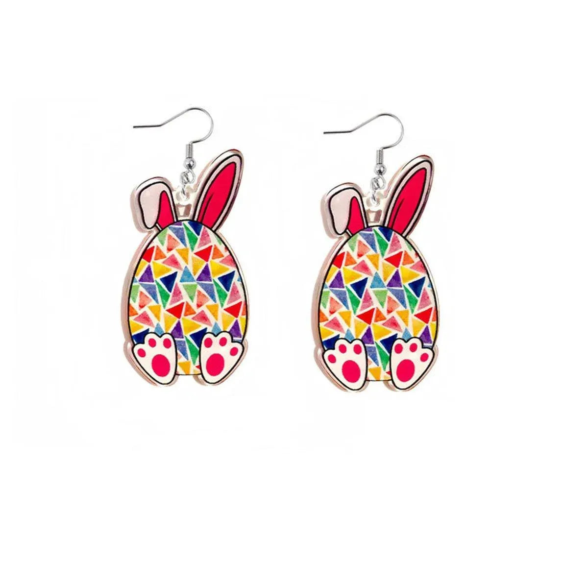 Easter Acrylic Bunny Earrings Cute Cartoon Rabbit Jewelry Spring Holiday Gifts - 4